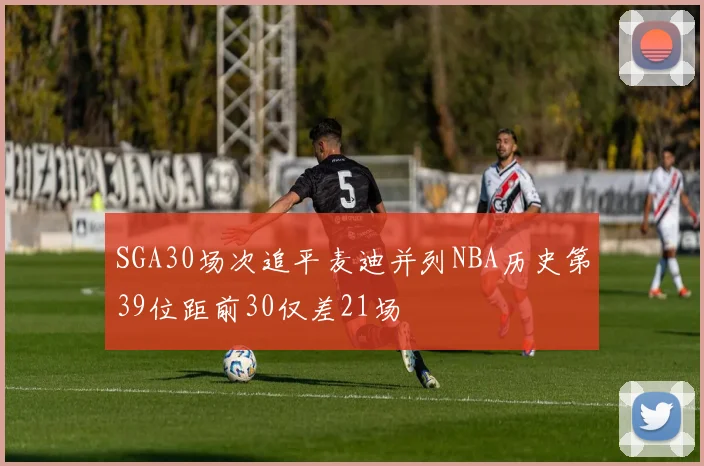 SGA30场次追平麦迪并列NBA历史第39位距前30仅差21场